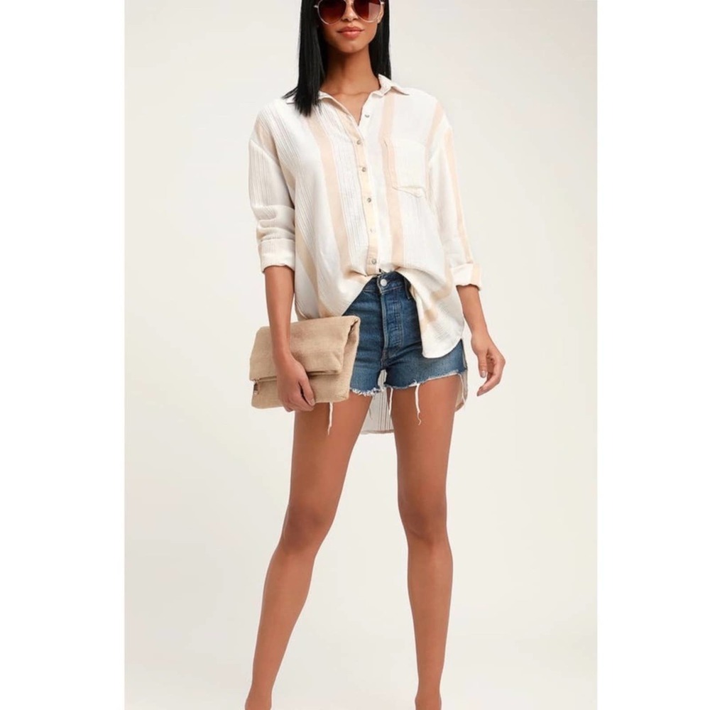 Billabong x Sincerely Jules Button Down Top Small